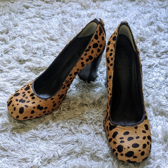 Tory Burch Shoes - TORY BURCH Cheetah Leopard HairCalf Leathe…